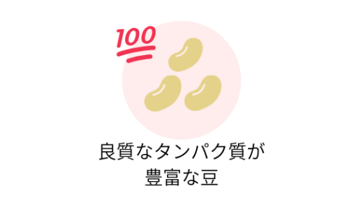 良質なアミノ酸を豊富に含む豆類