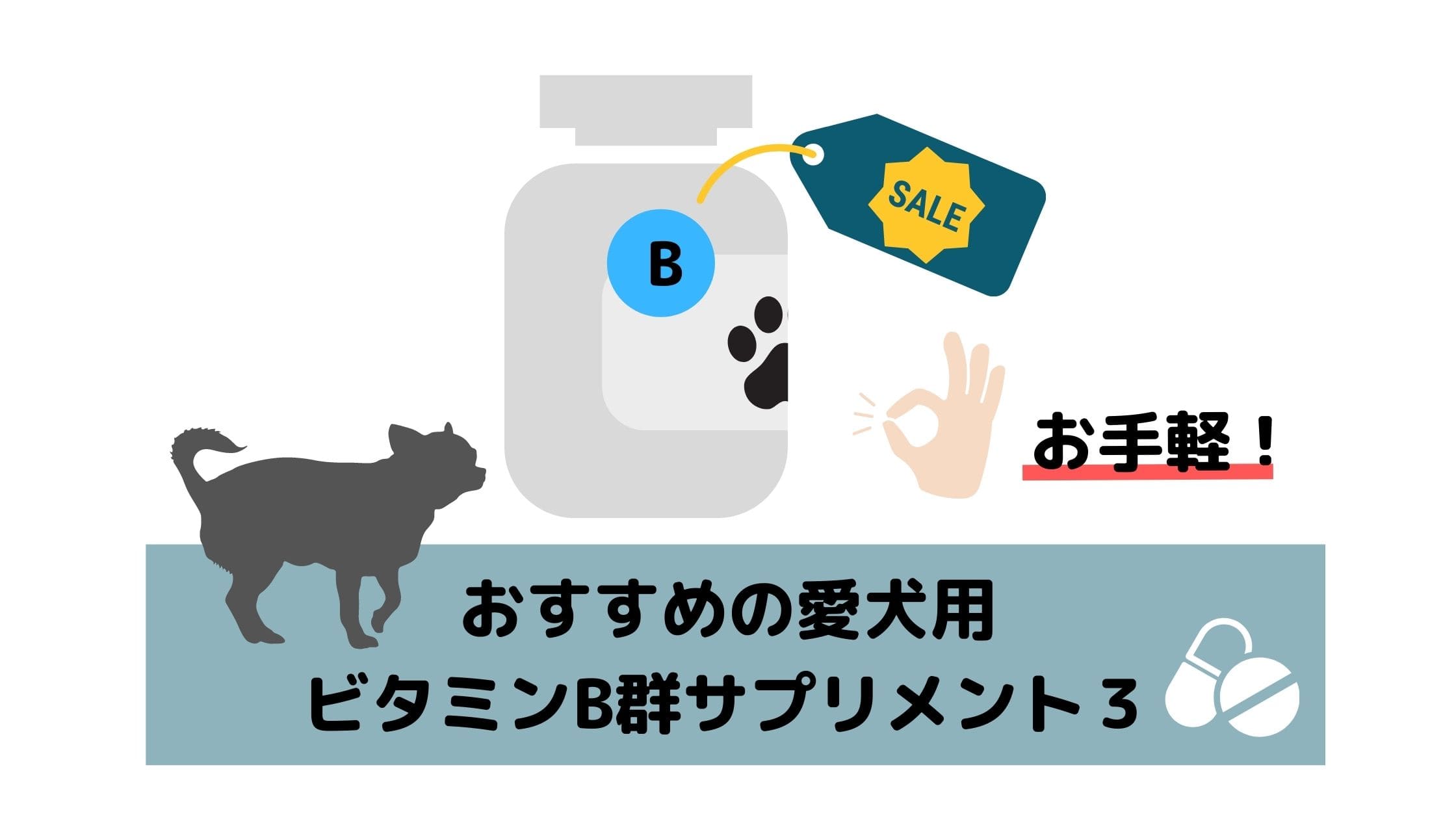 おすすめの犬のビタミンB群サプリメント３つ【お手頃価格